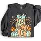 Fall Pumpkins with faux gold glitter-DTFS&UV