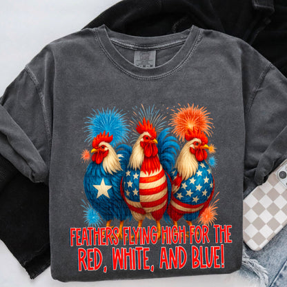 Feathers flying high Roosters-DTF&UV