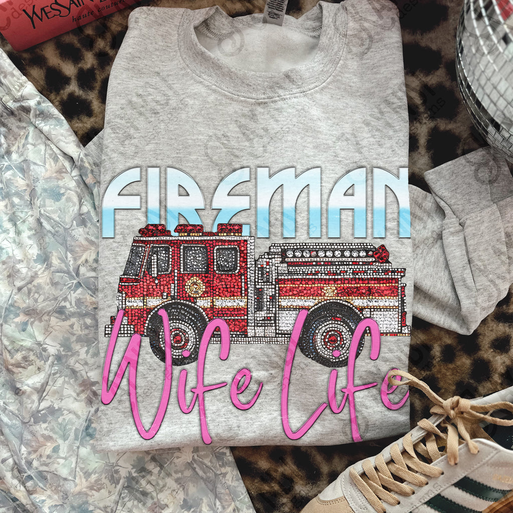 Fireman Wife-DTF&UV
