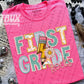 First Grade Rocks (pink)-DTF