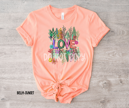 Floral Split Love-DTF