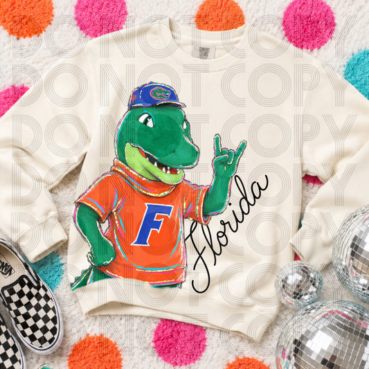 Florida delulu mascot -DTF&UV