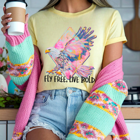 Fly Free live bold-DTF