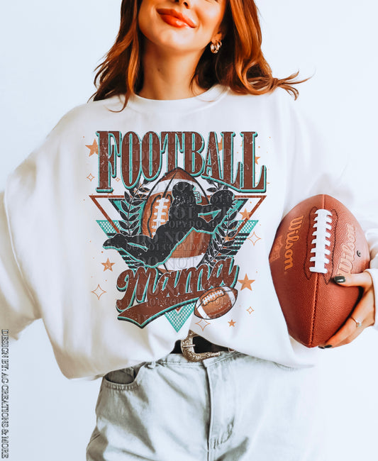 Football mama turquoise - DTF