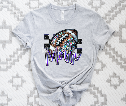 Football Mom Faux Embroidery-DTF