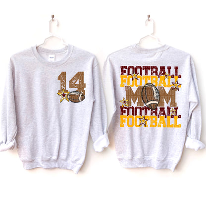 Football Mom-DTF&UV (Includes front and back)( Dropdown) - DTF&UV