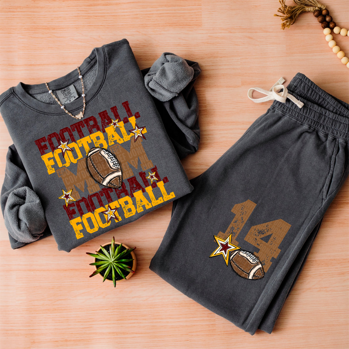 Football Mom-DTF&UV (Includes front and back)( Dropdown) - DTF&UV