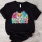 Football and Poms Mascot Bright Bobcats-dtf