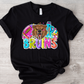 Football and Poms Mascot Bright Bruins-DTF