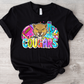 Football and Poms Mascot Bright Cougars-DTF