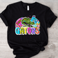 Football and Poms Mascot Bright Gators-DTF