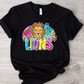 Football and Poms Mascot Bright Lions-DTF