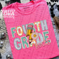 Fourth Grade Rocks (pink)-Dtf