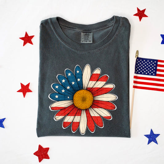 Fourth of july sunflower-DTF&UV