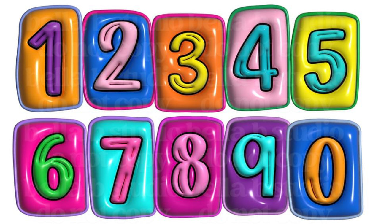 Custom inflatable letters or numbers (names, schools, states,zip code,etc-DTF