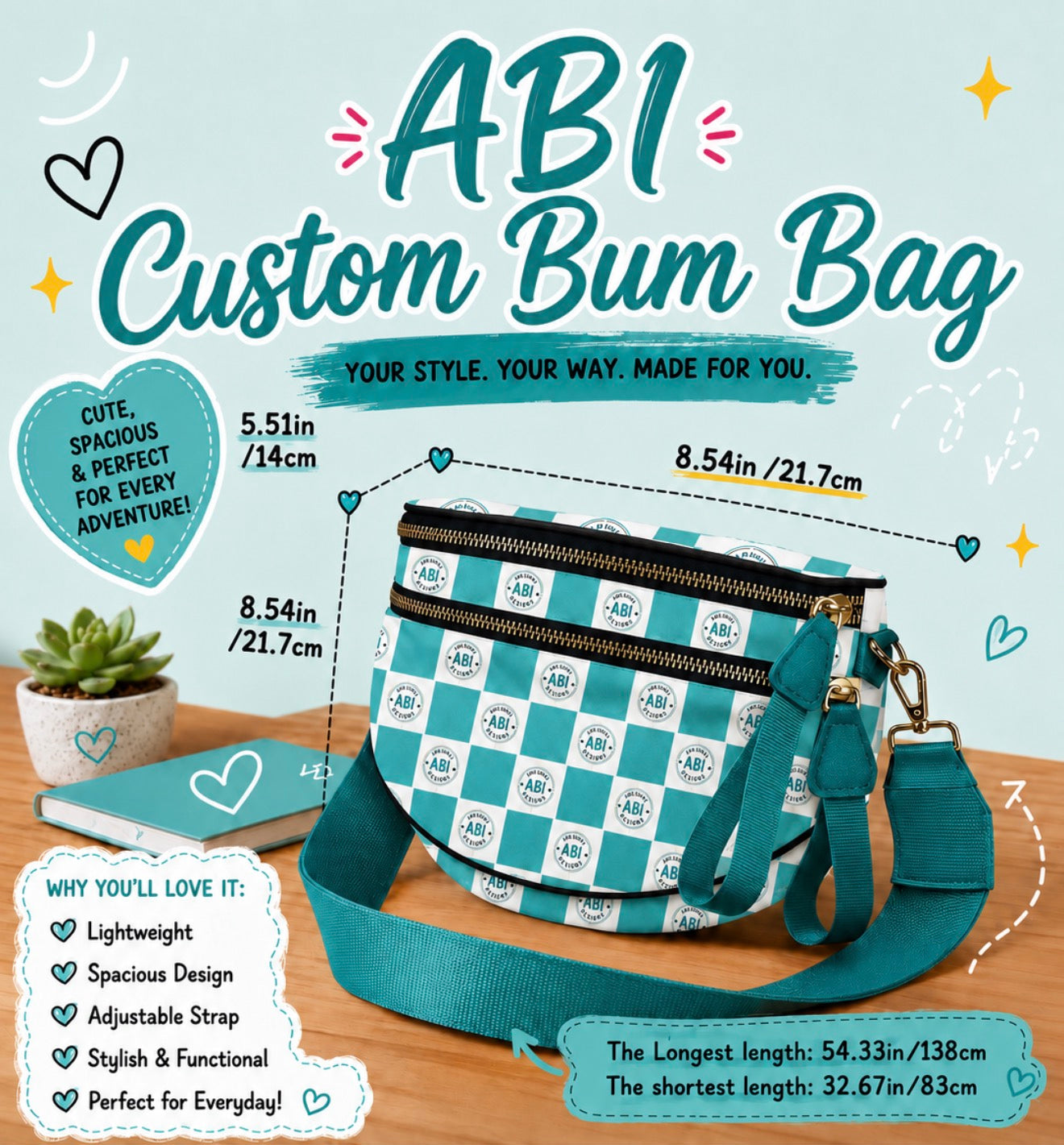 ABI Custom Bum Bag  -Pre Order