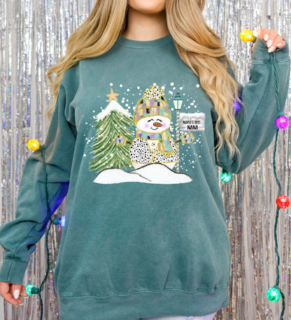 Winter Snowman w/Custom word(s)-DTF