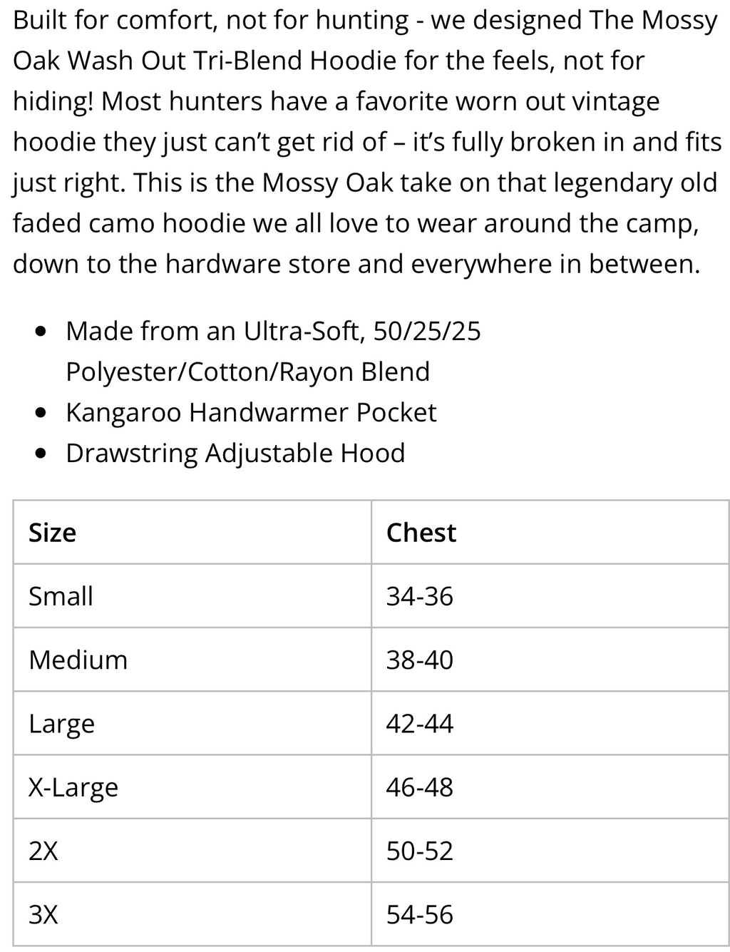 Mossy Oak ADULT Hoodie Sweatshirt -Pre Order
