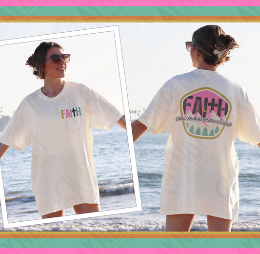 Faith can move mountains (BACK)-DTF