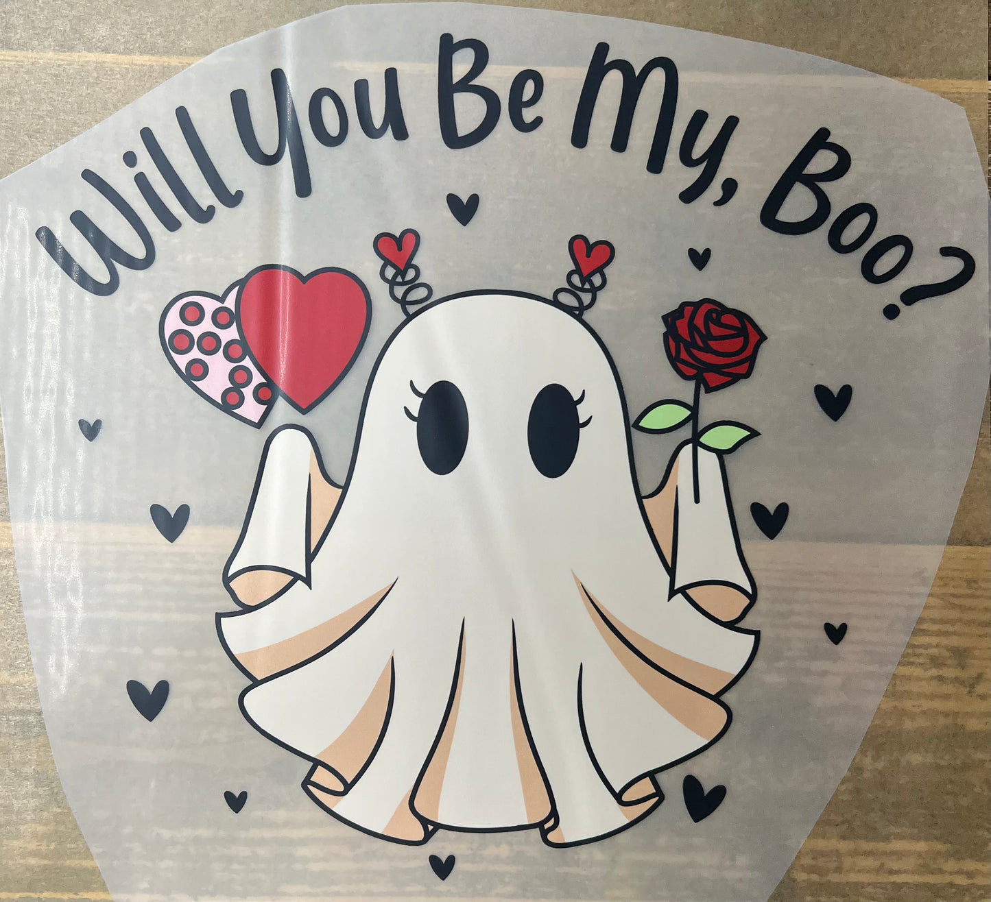 Valentines-will you be my boo? 11”-DTF RTS