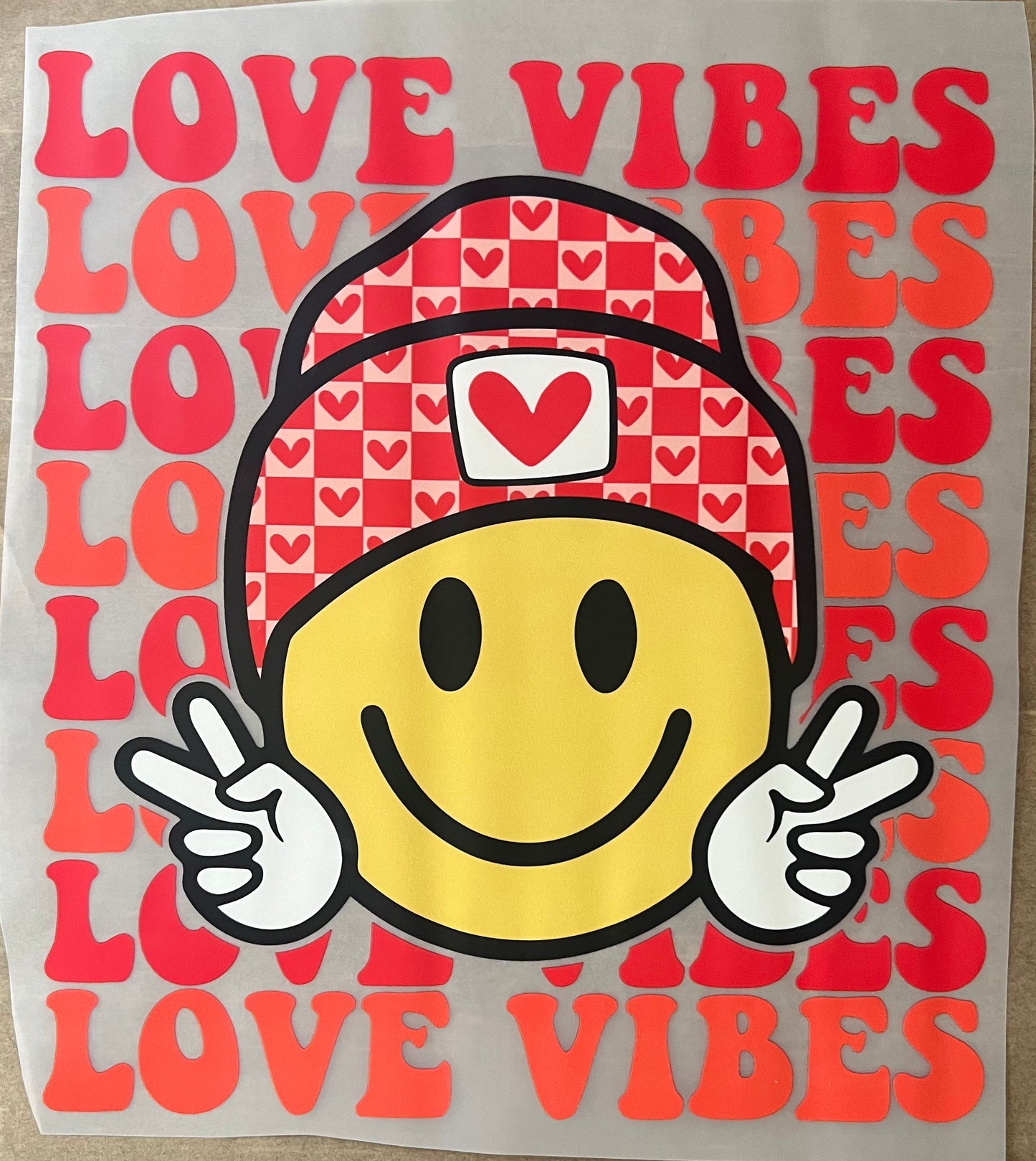 Valentines-Love vibes 11”-DTF RTS