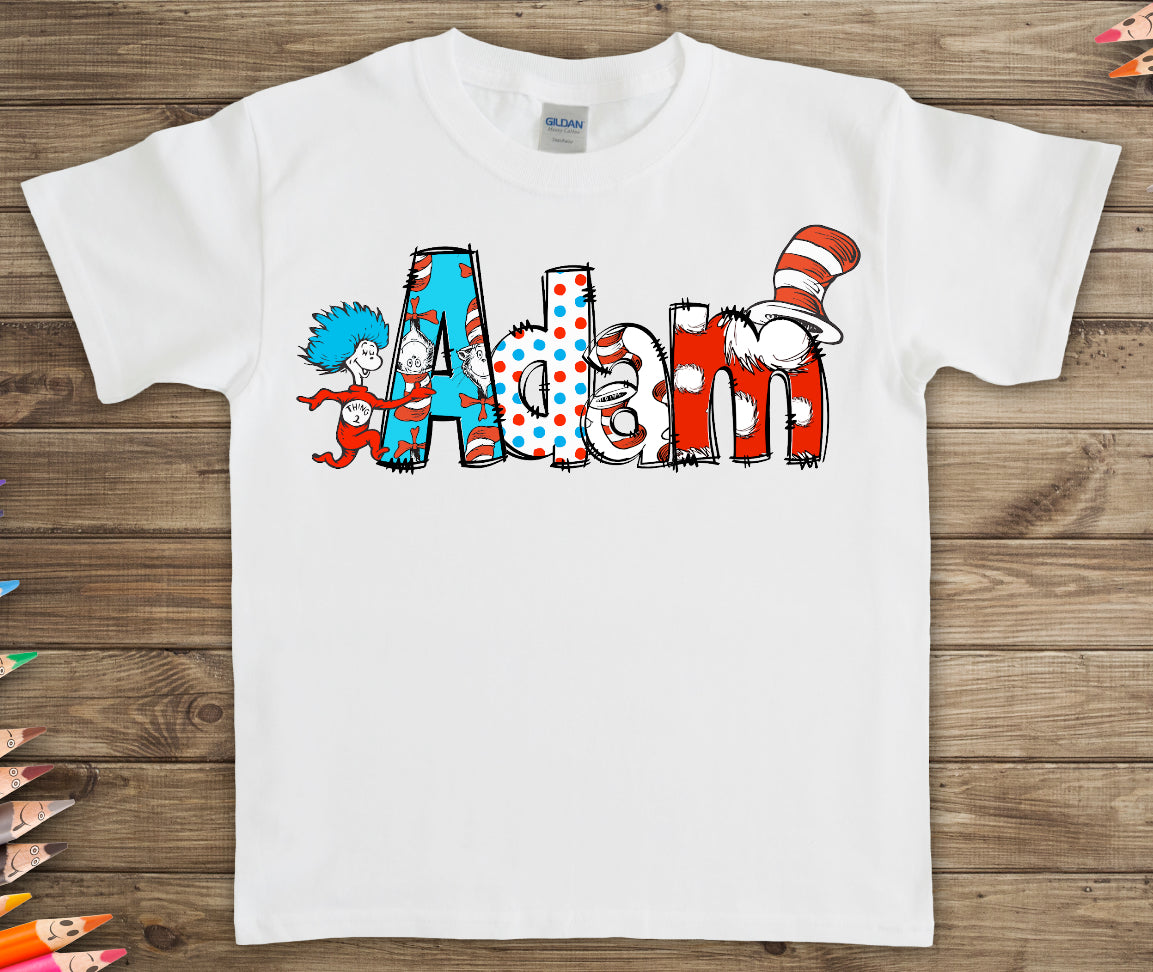 Custom Seuss Alpha 2(ANY NAME or Words)-DTF