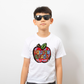 Funky Painted Apple Blue Fourth Grade-DTF