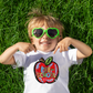Funky Painted Apple Blue Pre school-DTF