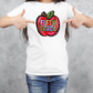 Funky Painted Apple Pink Fifth Grade-DTF