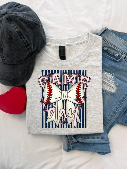 Baseball Bow (color dropdown) -DTF&UV