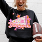 CHEER Pink Orange Stars Mascot (Dropdown)- DTF&UV