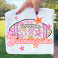 Football Pink Orange Stars Mascot (Dropdown)- DTF&UV
