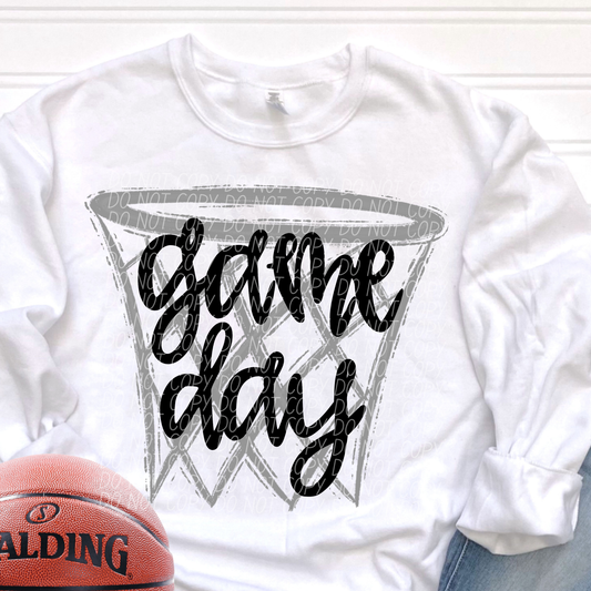 GAME DAY NET BLACK-DTF&UV