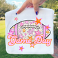 Football Pink Orange Stars Mascot (Dropdown)- DTF&UV