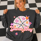 Basketball Pink Orange Stars Mascot (Dropdown)- DTF&UV