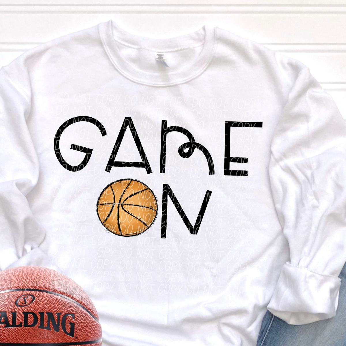 GAME ON basketball O-DTF&UV