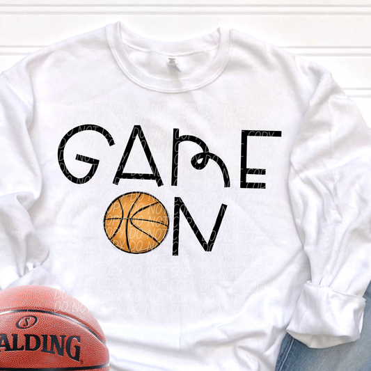 GAME ON basketball O-DTF&UV