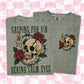 GASPING FOR AIR BEHIND CALM EYES (Includes front and back)- DTF&UV
