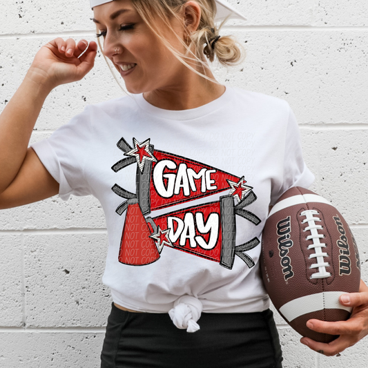 Game day Cheer Flag (dropdown)-DTF&UV