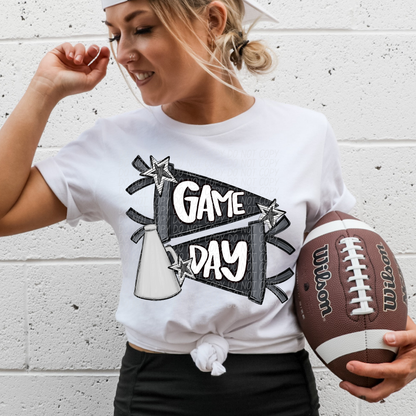 Game day Cheer Flag (dropdown)-DTF&UV