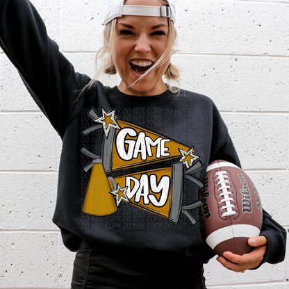 Game day Cheer Flag (dropdown)-DTF&UV