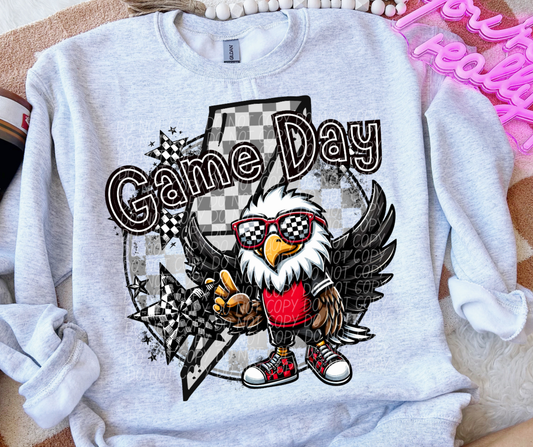 Game Day Eagles red -DTF