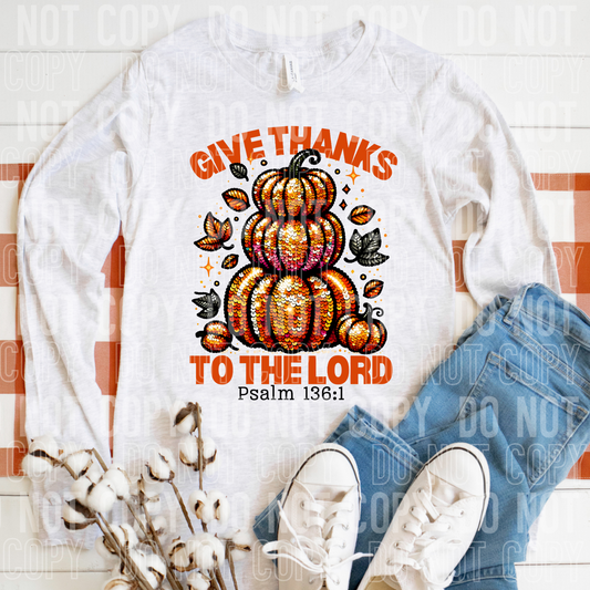 GIVE THANKS TO THE LORD Psalm 136:1-DTF