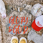 GLORY to GOD red blue -DTF&UV