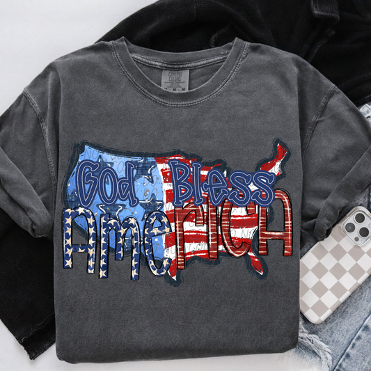 GOD BLESS AMERICA-DTF