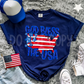 GOD BLESS THE USA leopard heart-DTF&UV