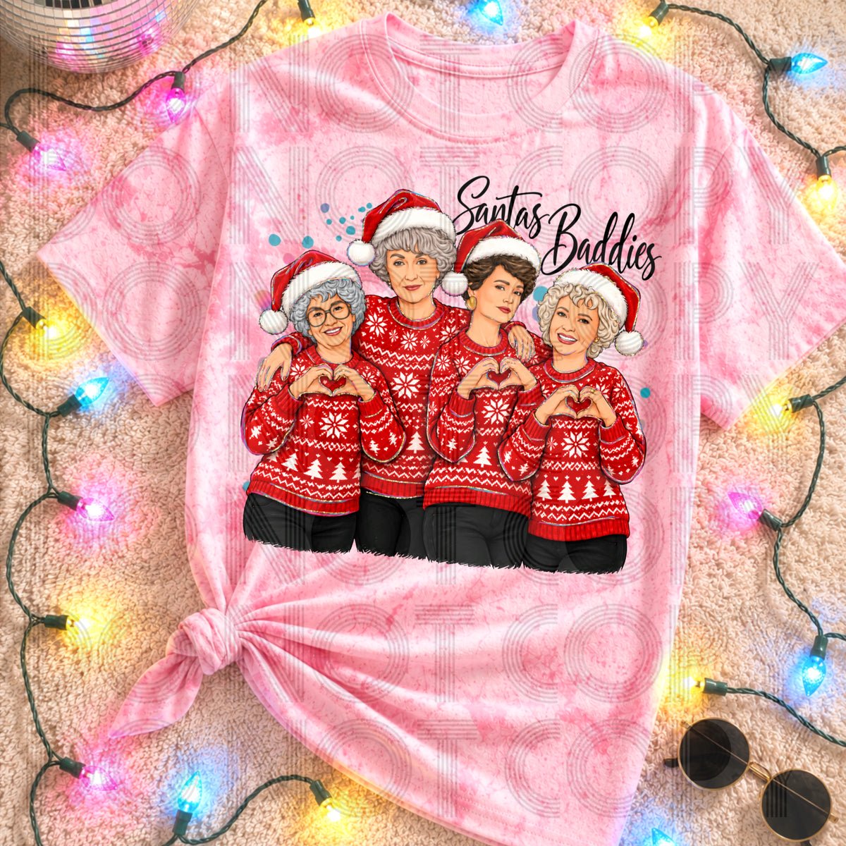 GOLDEN GIRLS SANTAS BADDIES-DTF