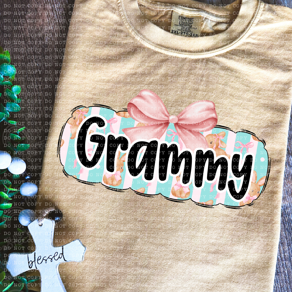 COQUETTE BUNNY NAMES(all in dropdown)-DTF