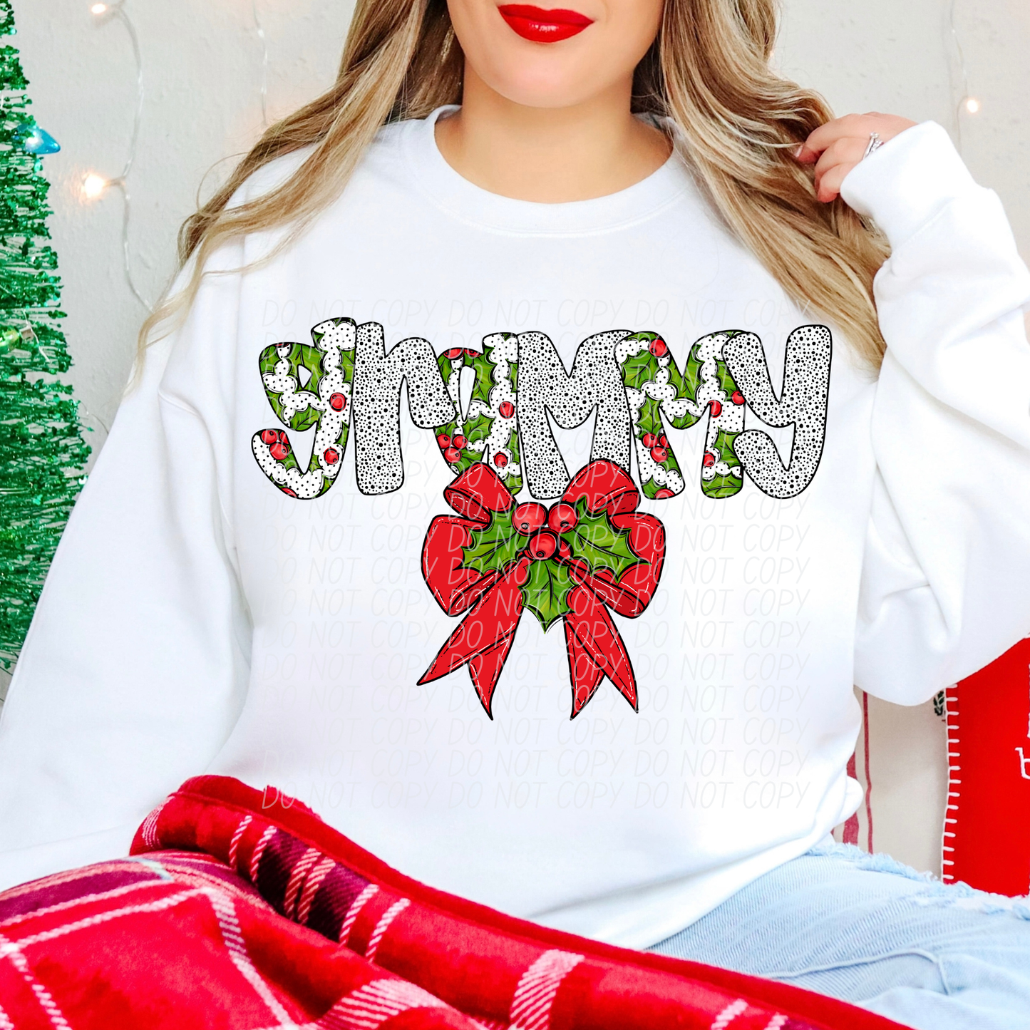 Holly Dot Names (DROPDOWN)-DTF&UV