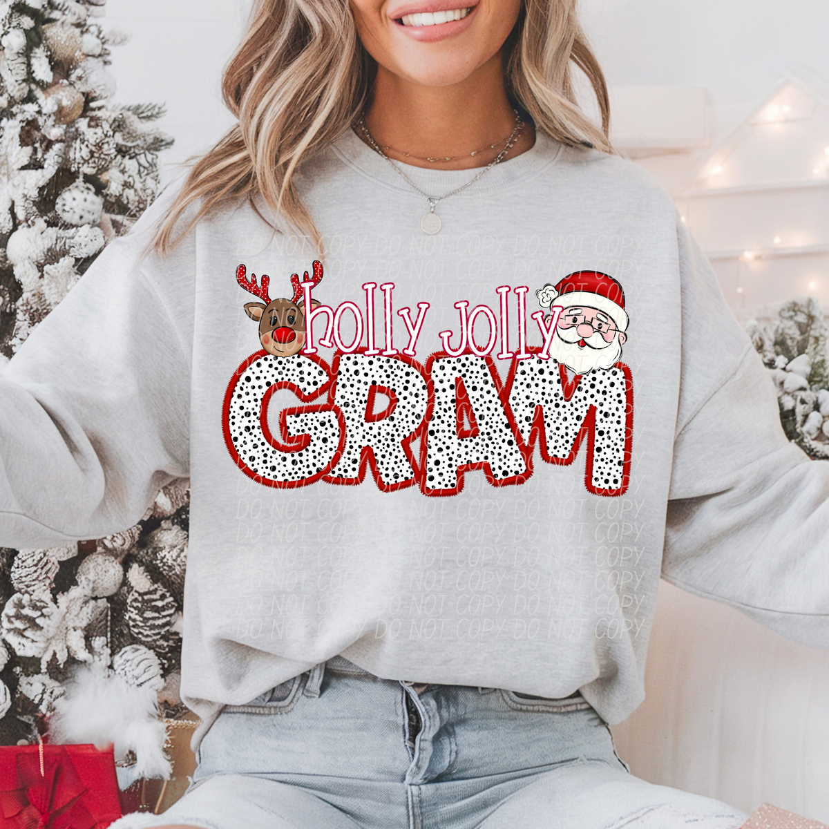 Holly Jolly Names (DROPDOWN)-DTF&UV